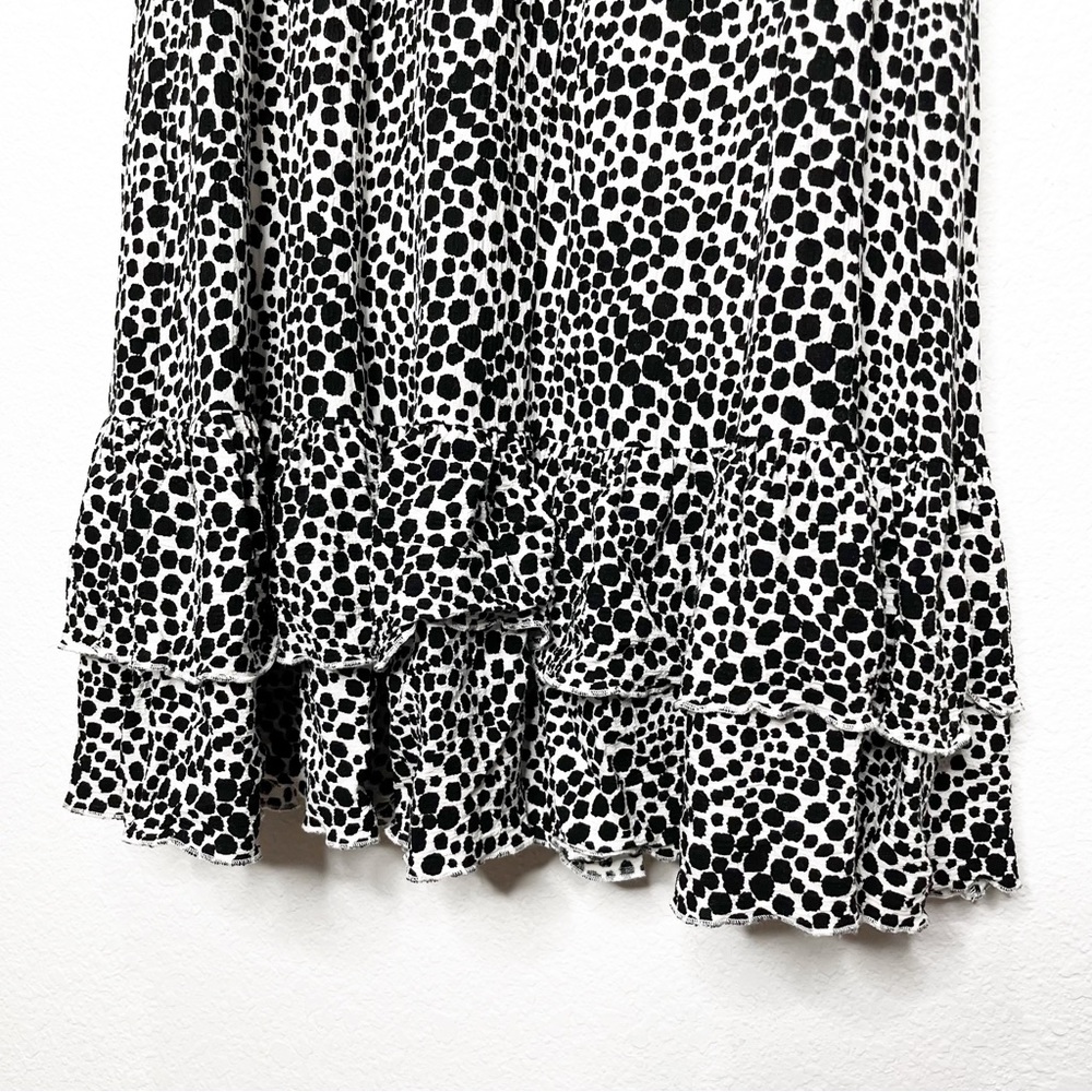 New Maeve Ruby Ruffled Mini Dotted Dress - Picture 12 of 14